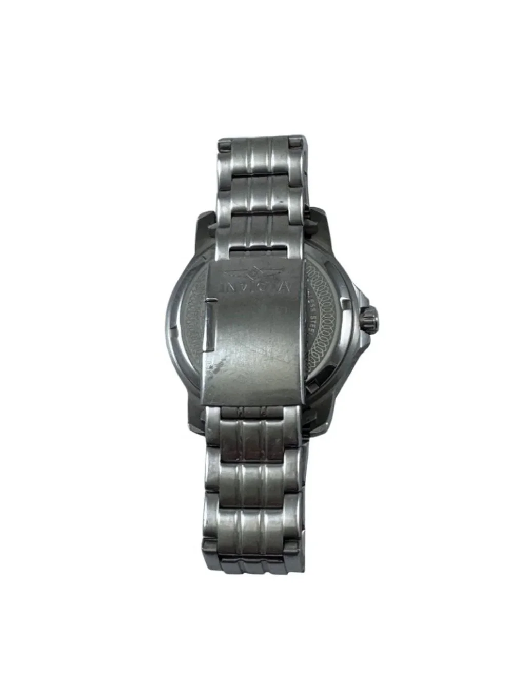 Invicta Quartz Wrist Watch 6607 Japan Movement Blue Face Stainless Steel Date